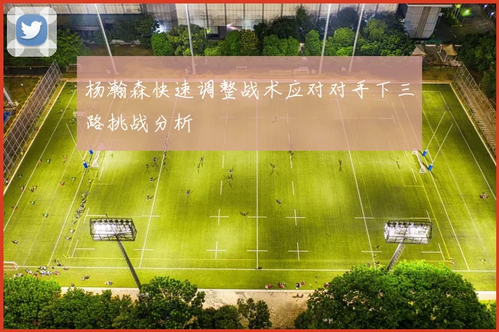 杨瀚森快速调整战术应对对手下三路挑战分析